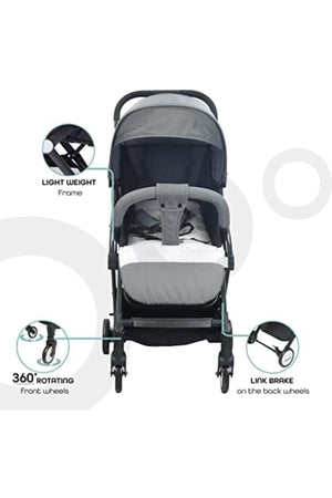 MOON Travel-Lite  - Cabin Stroller,Mid Grey
