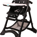 MOON Trestle Foldable Baby Feeding/Dinning Highchair-Black