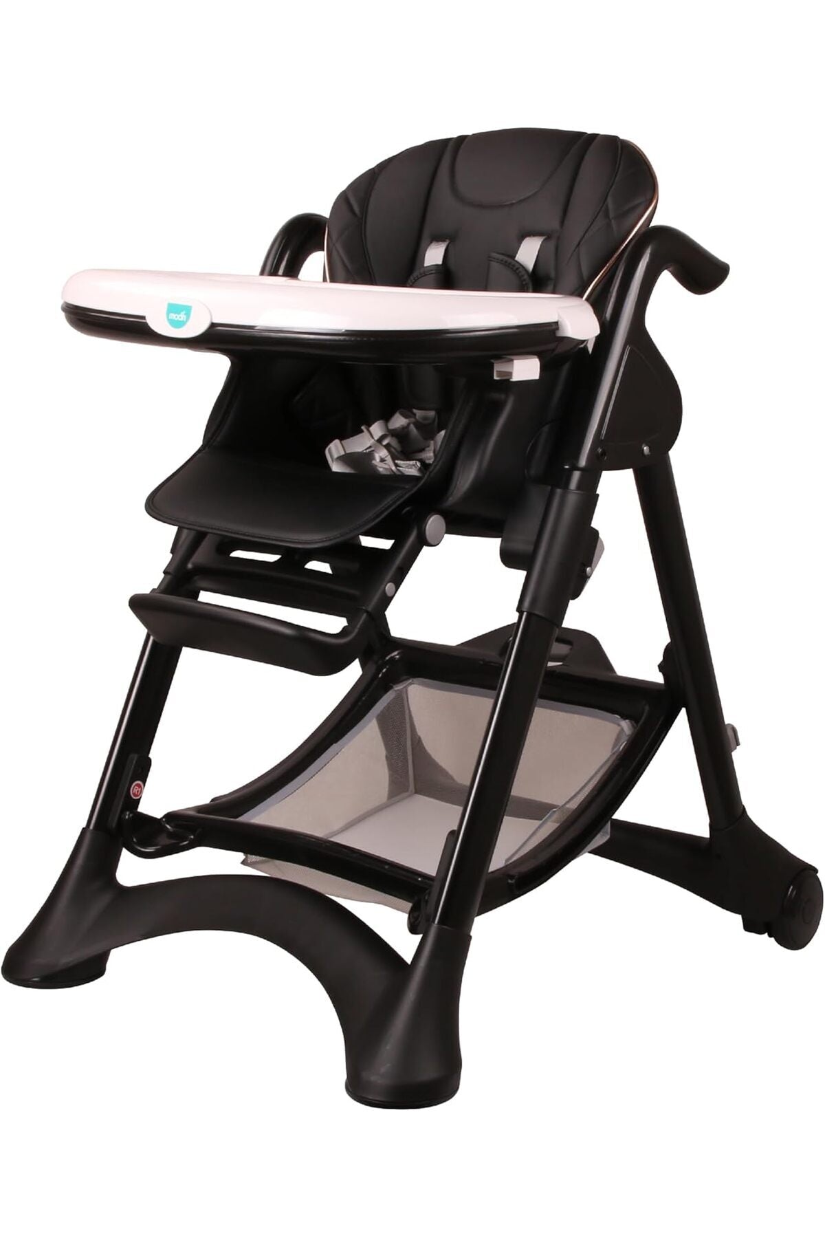 MOON Trestle Foldable Baby Feeding/Dinning Highchair-Black