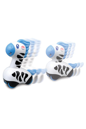 Little Learners Press & Go Animals - Zooming Action, Rubberized Wheels, Works on Hard Floor & Carpet, 12M+
