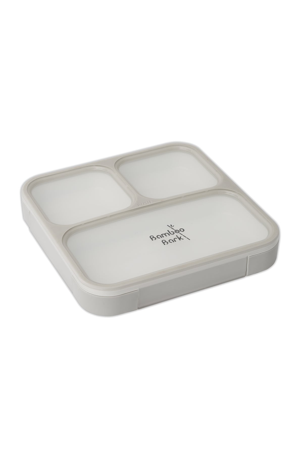 Bamboo Bark childrens kids large lunch box, bento, snack box with compartments for kids school
