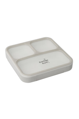 Bamboo Bark childrens kids large lunch box, bento, snack box with compartments for kids school