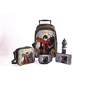 Harry Potter 18-Inch Trolley Bag Set With Lunch Bag, Pencil Case, Water Bottle & Lunch Box – Dark Grey
