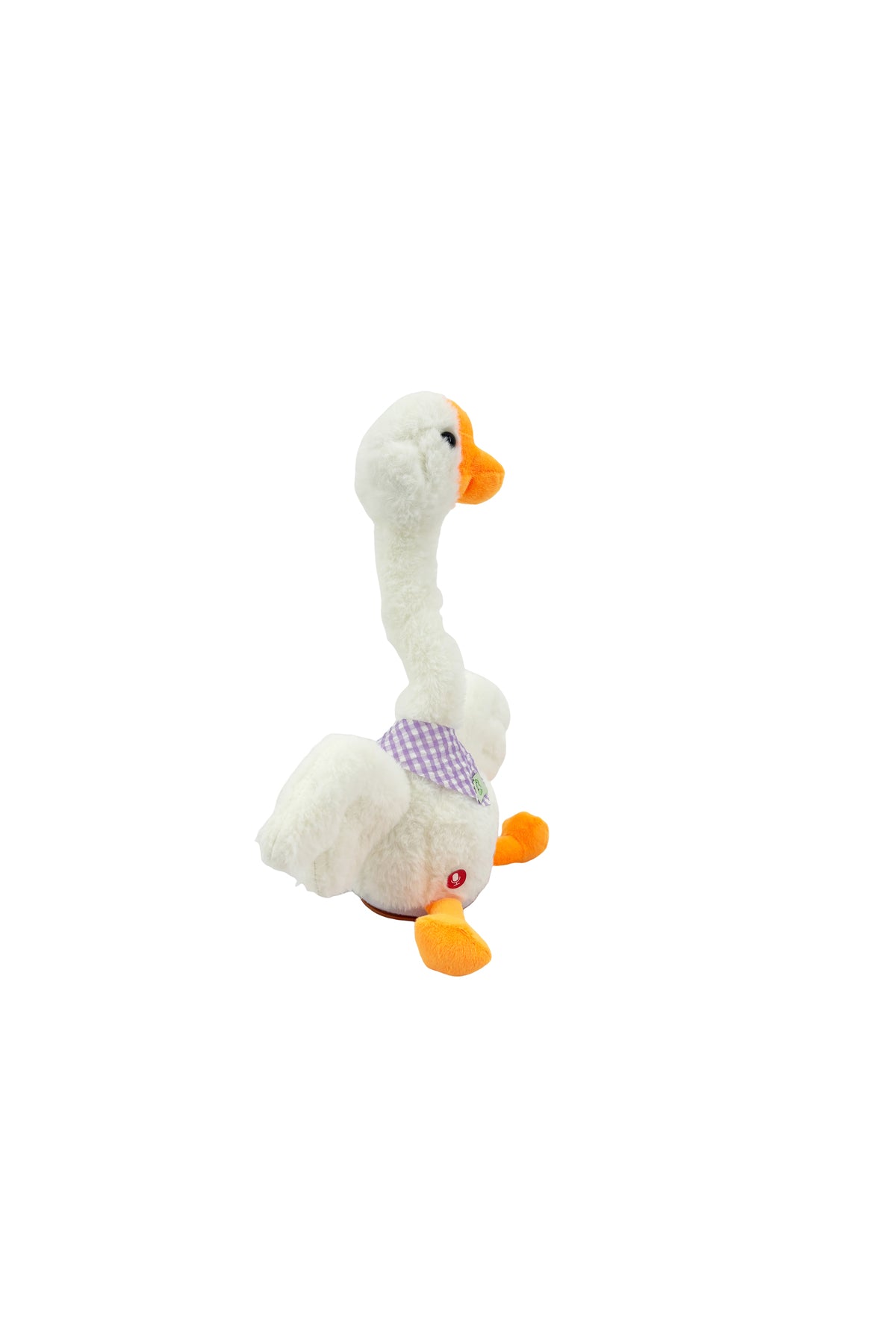 Galaxy Pinky Toy Musical Swing White Goose for Kids, Ring Toss Interactive Plush Goose with Light and Music, Dancing Recording Animal Toy for Toddlers Boys and Girls