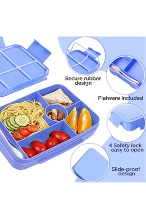 Star Babies Set of 4 – Brave Lion Theme 16" School Bag, 4-Compartment Lunch Box, Insulated Lunch Bag, 500ml Water Bottle