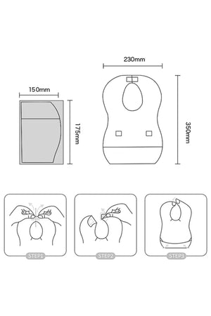Star Babies - Disposable Bibs - Pack of 10 - Giraffe Print