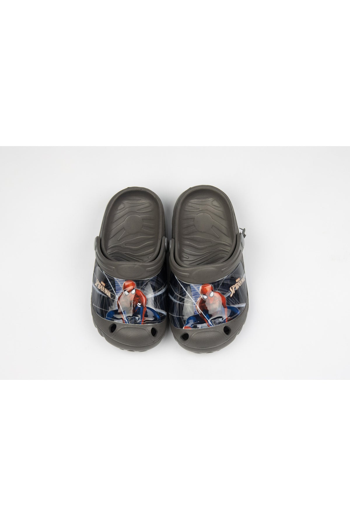 Spiderman Kids Clogs – Lightweight & Durable Slip-On Footwear For Boys – Dark Grey