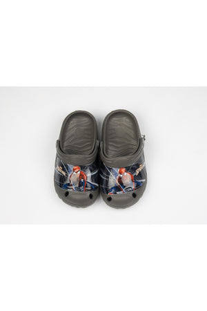 Spiderman Kids Clogs – Lightweight & Durable Slip-On Footwear For Boys – Dark Grey