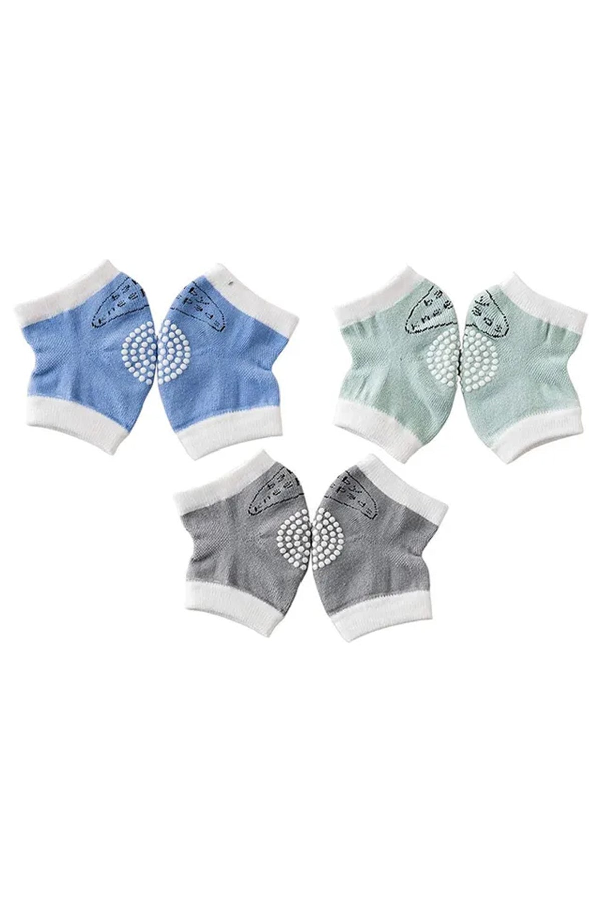 Star Babies - Boys Anti-Slip Crawling Kneepads - Pack of 3