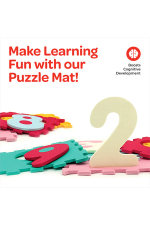 MOON Kids Puzzle Activity Floor Mat - 10PCS,NUMBER PUZZLE
