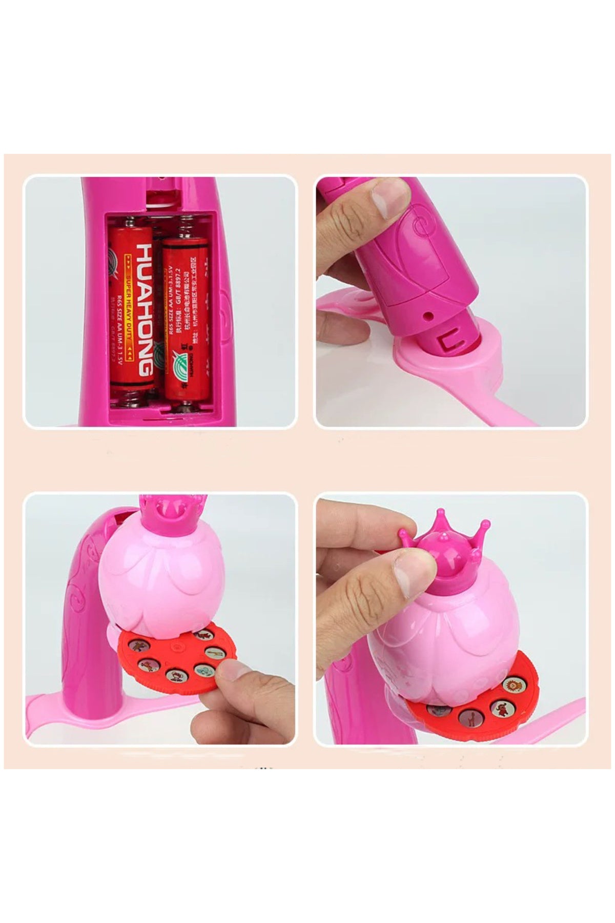Kikibebe Projection Painting Machine With Music – Pink