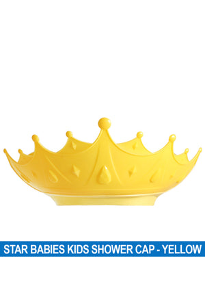 Star Babies - Adjustable Crown Kids Shower Cap - Yellow