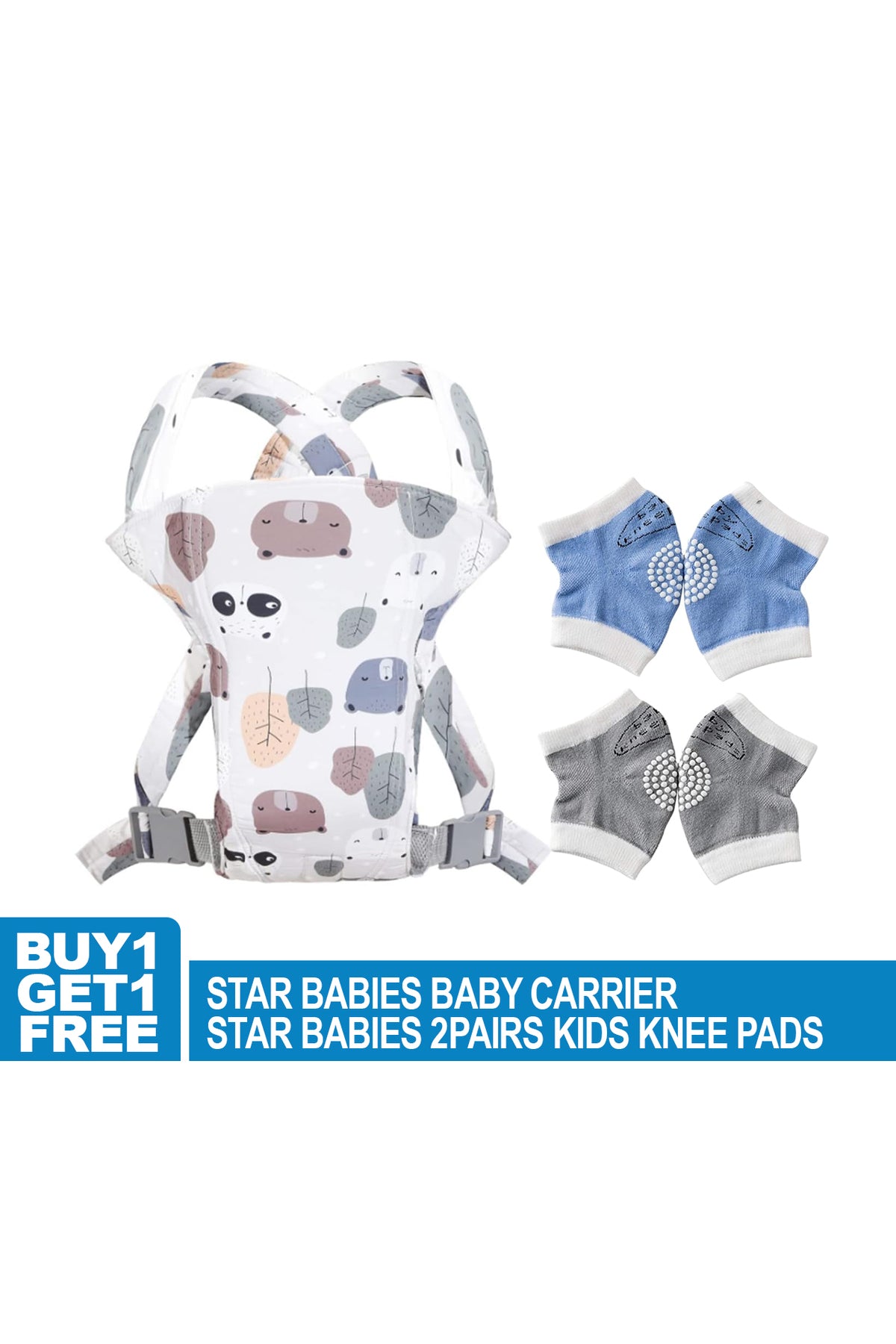 Star Babies Disposable Bibs Animal White - Pack of 20