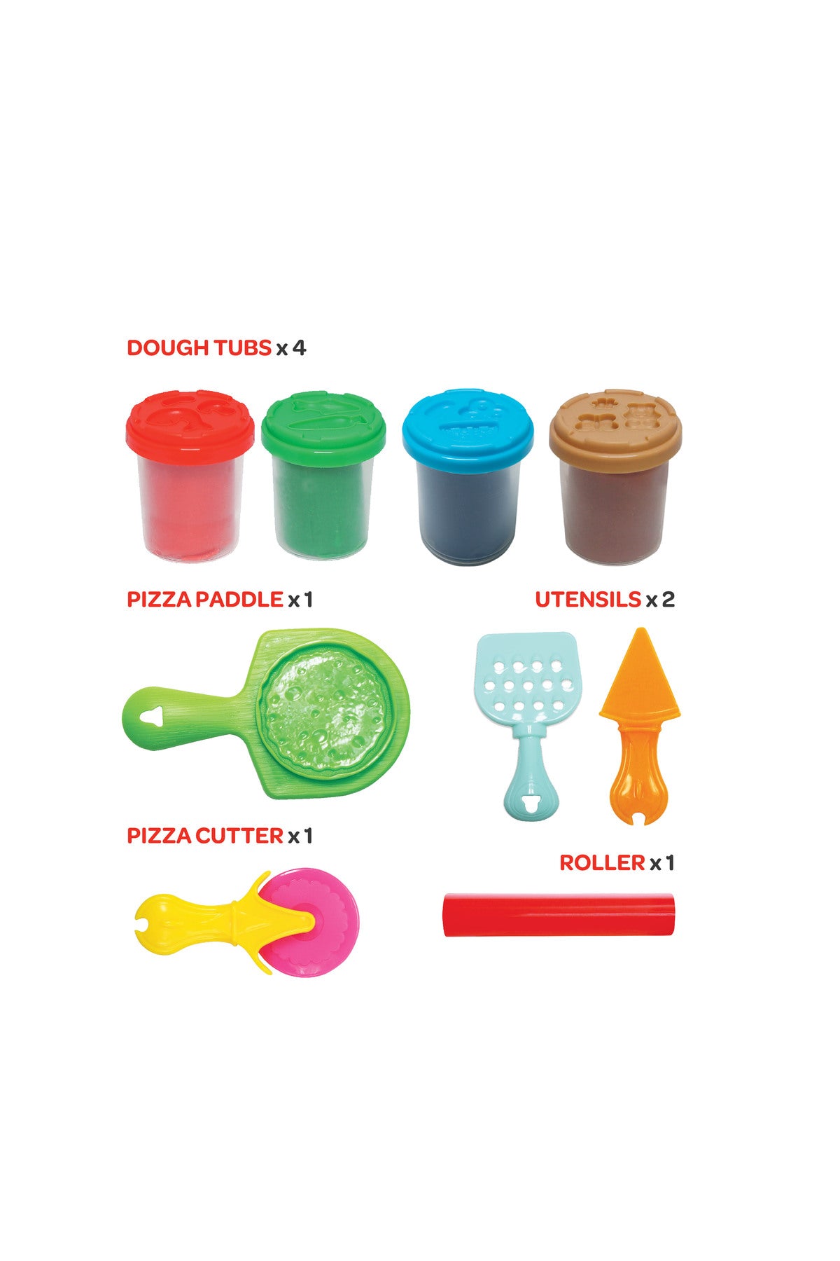 MOON Kid's Dough Pizza Treats. 4 x 56g/2oz dough pot.