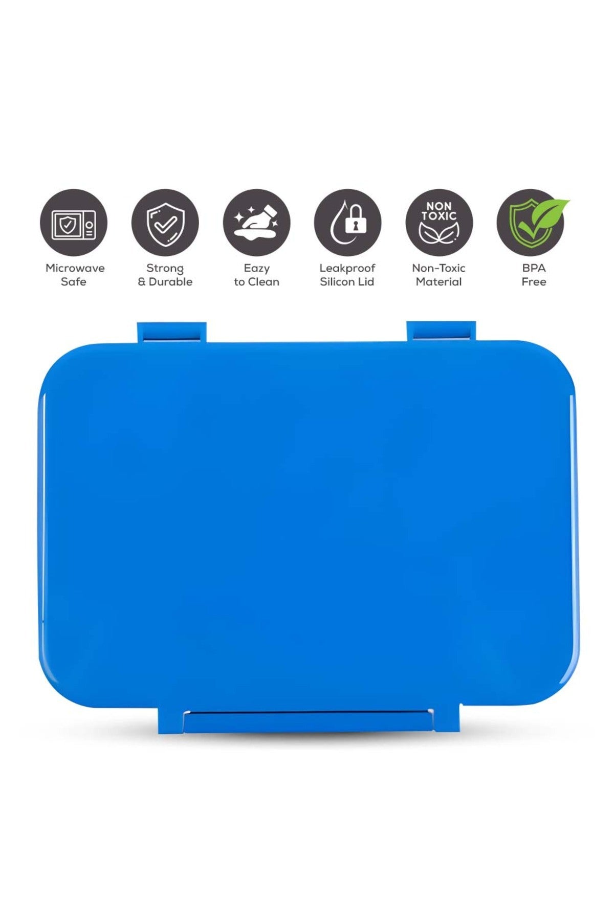 Cocobee-Tritan Bento Lunch Box, BPA Free, 4 Compartments, Leakproof,  Design – Blue +Marvel Spider-Man Paddle Ball Set with 3 Balls