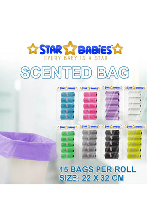 Star Babies - Changing Mat 10pcs & Caddy Diaper Bag Organizer & Disposable Bibs 10pcs