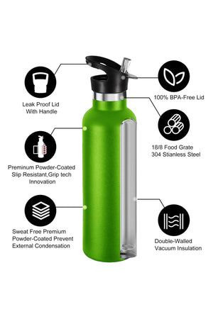 Star Babies - Bento Lunch Bag & Stainless Steel Water Bottle Set - Jungle - 2 Pcs