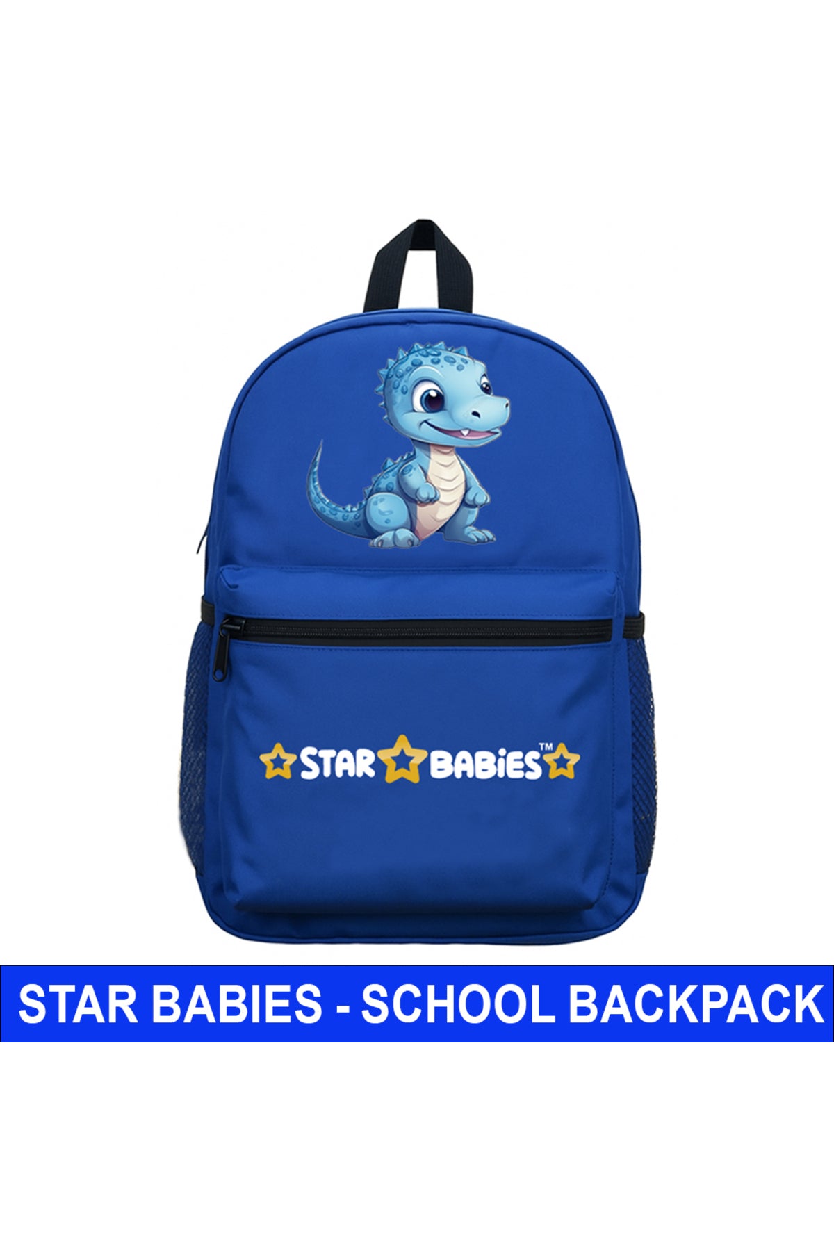 Star Babies - Kids Backpack - Dino - Navy Blue - 16-Inch/41cm
