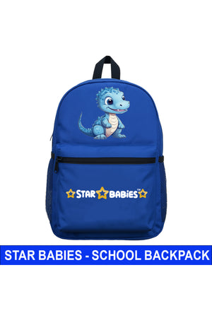 Star Babies - Kids Backpack - Dino - Navy Blue - 16-Inch/41cm