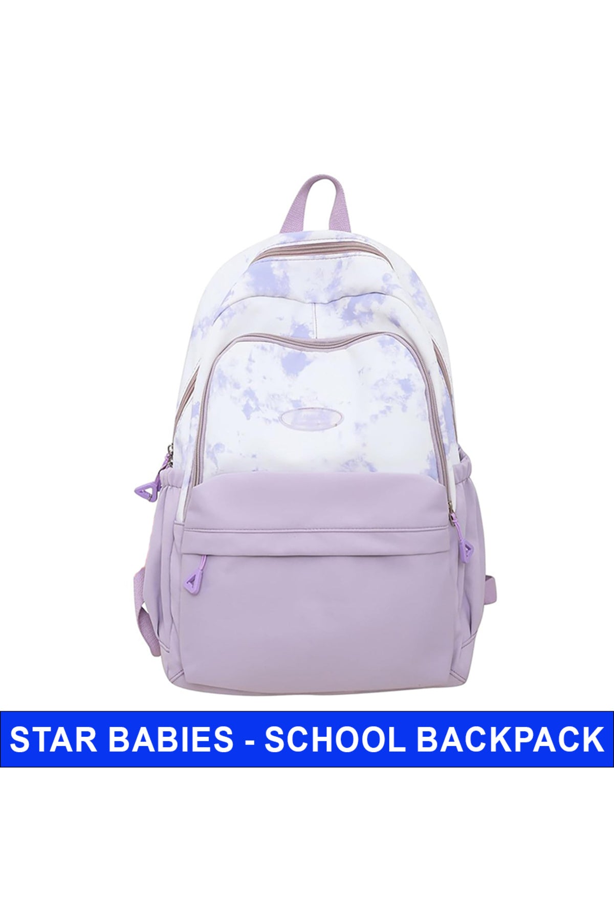 Star Babies School Bag 16-inch solid printed Backpack  - LV