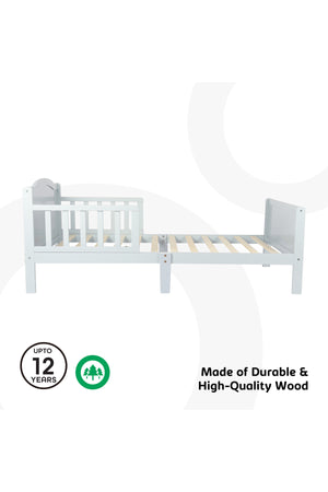 MOON Wooden Toddler Bed(143 x 73 x 60) -Grey