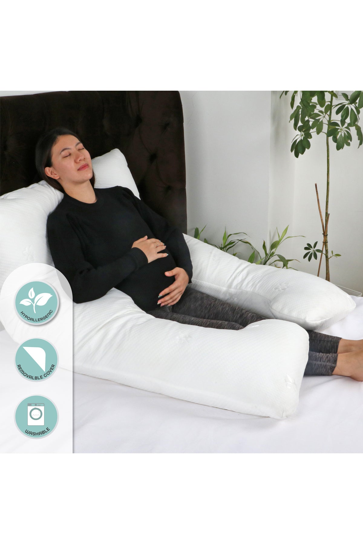 MOON  Full Body Pregnancy Pillow U-Shaped