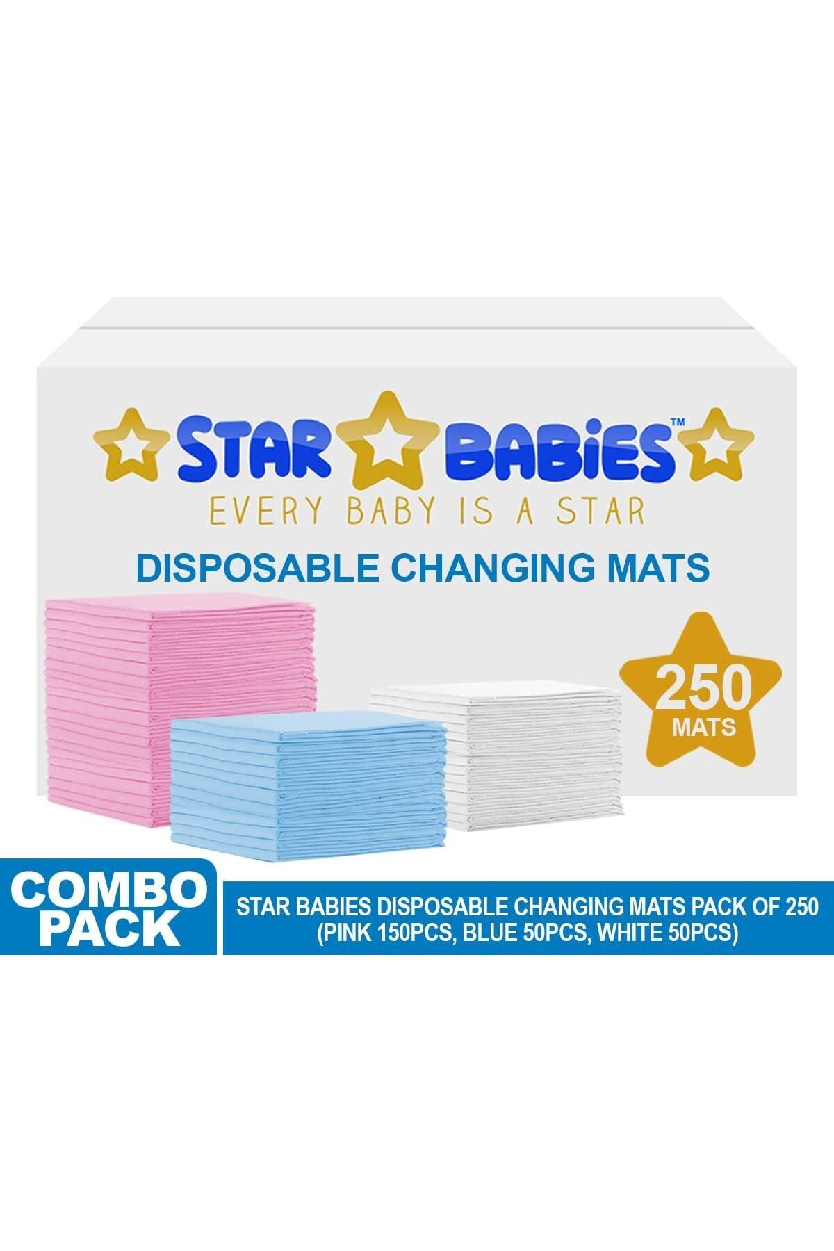 Star Babies Disposable Changing Mats - 250 Pc
