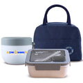 Star Babies 3-in-1 School Lunch Combo – Insulated Lunch Bag, Leak-Proof Bento Lunch Box, and  Stainless Steel Mini Food Jar Set for Kids, Toddlers & School