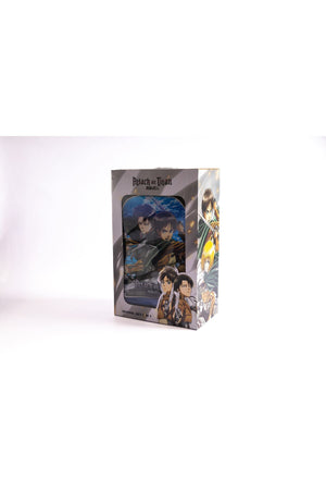 Attack On Titan 18" Trolley Bag Set With Lunch Bag, Pencil Case, Water Bottle & Lunch Box – Blue