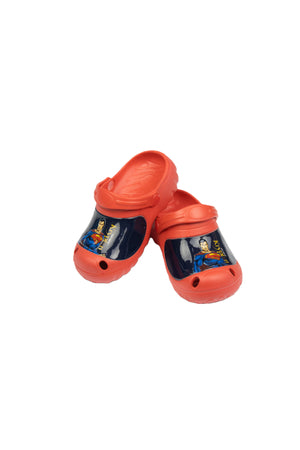 Superman Kids Clogs – Lightweight & Comfortable Slip-On Footwear For Boys – Red