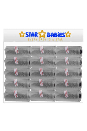 Star Babies - Scented Nappy Bag Pack of 15/225 Bags - Grey