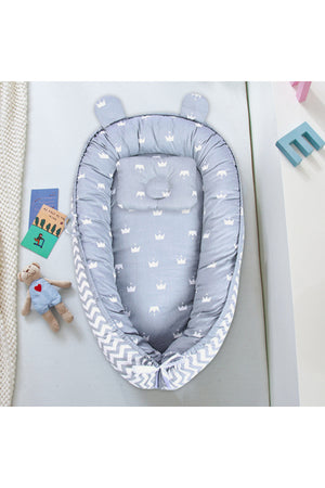 Star Babies - Portable Lounger Sleeping Pod - Grey Stripe