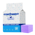 Star Babies - Disposable Pack Of 100 Changing mats (45x60cm) Large  - Lavender