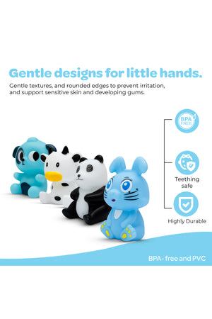 Moon  Splash and Play Baby Bath Toys with Squeaker for Toddlers -Pack of 7