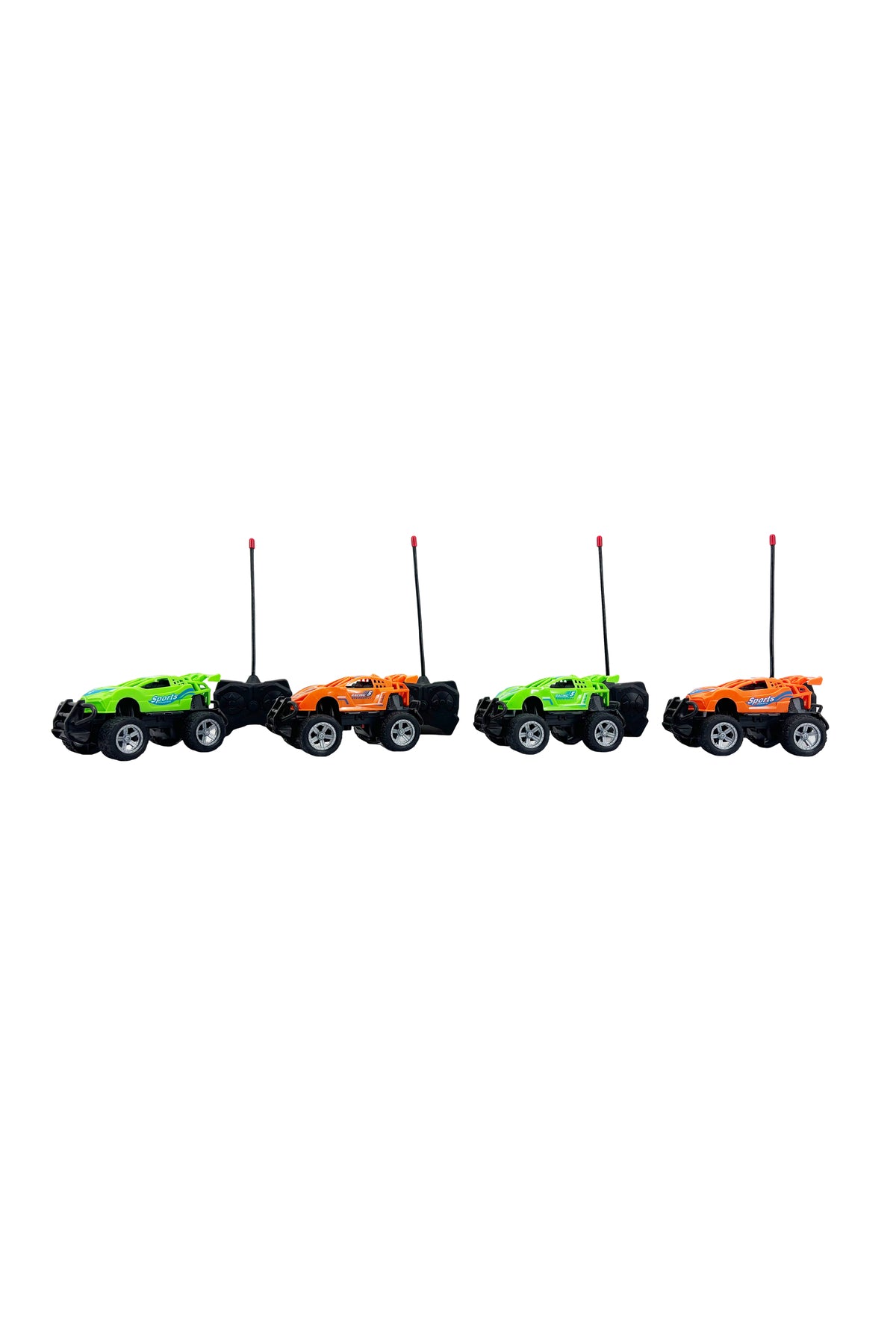 1:43 Scale 4 Channel Remote Control Car Off-Road RC Toy Vehicle with Handheld Controller, High Speed Mini Racing Car for Kids Indoor Outdoor Play, Durable Plastic RC Car Toy Gift for Boys and Girls