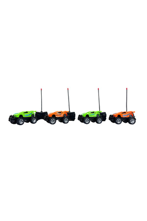 1:43 Scale 4 Channel Remote Control Car Off-Road RC Toy Vehicle with Handheld Controller, High Speed Mini Racing Car for Kids Indoor Outdoor Play, Durable Plastic RC Car Toy Gift for Boys and Girls