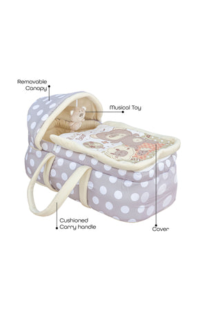 MOON Moses Basket - Grey