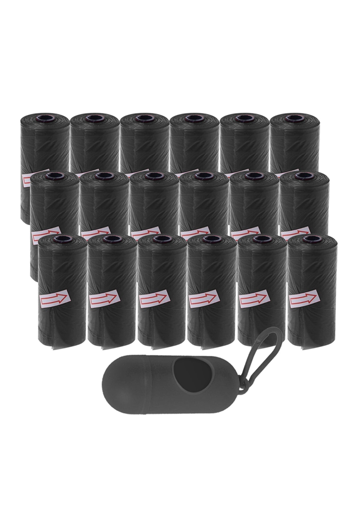Star Babies - Disposable Scented Nappy Bag With Dispenser - Black - Pack of 18 - 276pcs