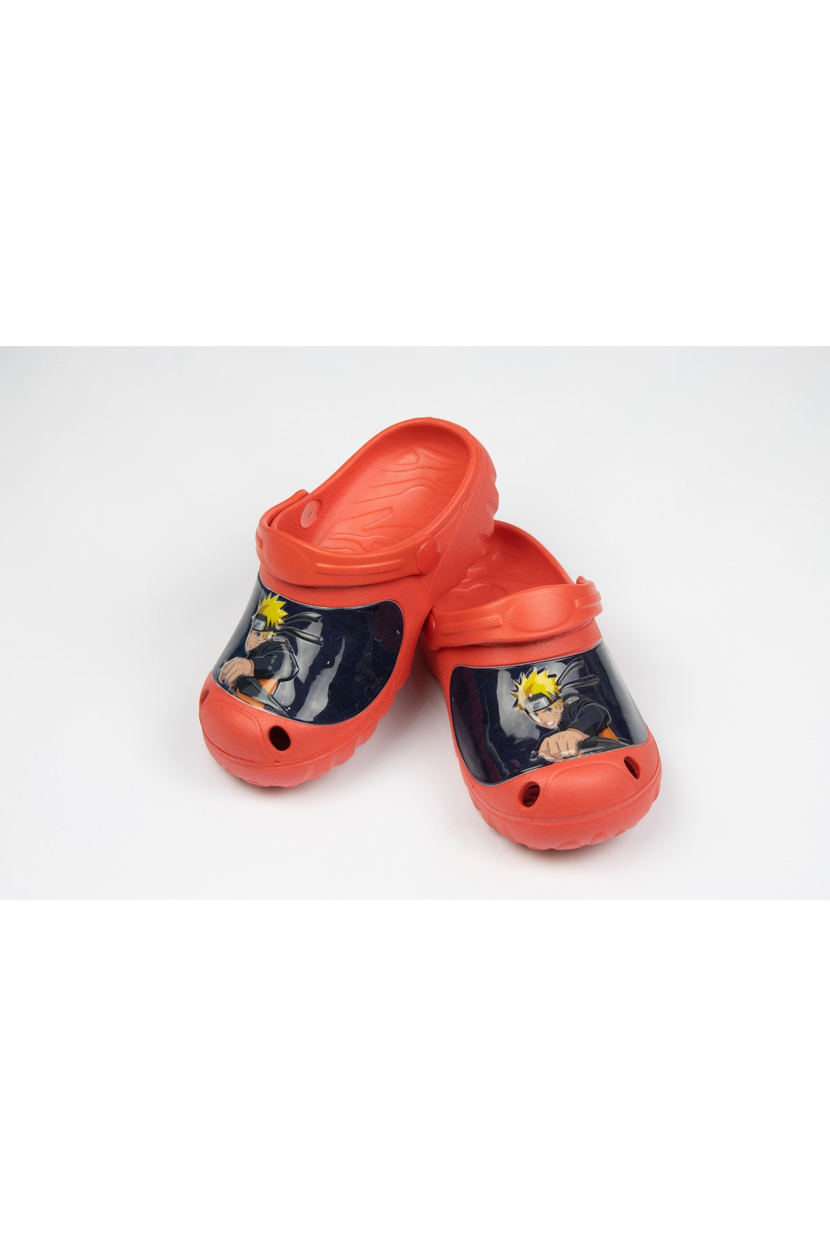 Naruto Kids Clogs Lightweight & Comfortable Slip-On Footwear For Boys – Red