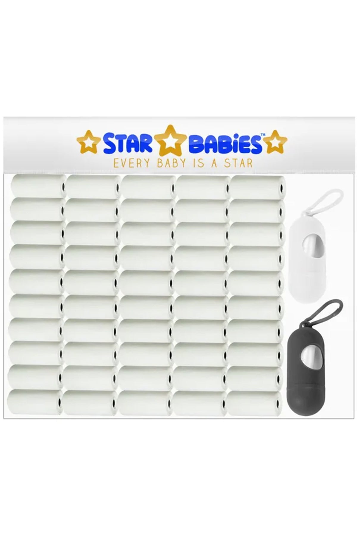 Star Babies Scented Bags With Dispenser - White