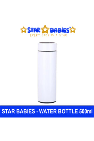 Star Babies - Insulated Stainless Steel Water Bottle - White - 500ml