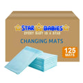 Star Babies - Disposable Changing mats (45x60cm) Large, Pack of 125 - Blue
