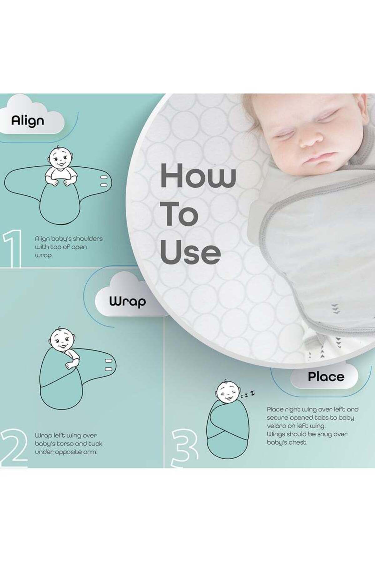 MOON Organic Swaddler -Grey