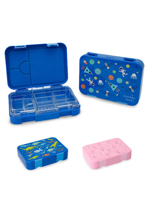 Bamboo Bark childrens kids tritan lunch box, bento, snack box with compartments for school nursery toddler lunchbox