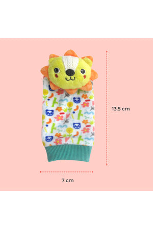 MOON Tiny Tots Foot Rattle for Growing Babies and Toddlers (0m+)-Multi Coolor