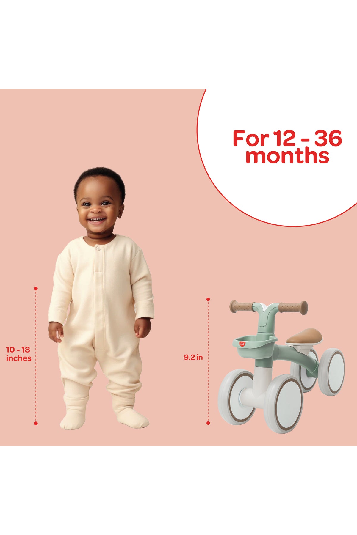 MOON Glide Baby Balance Bike -Green