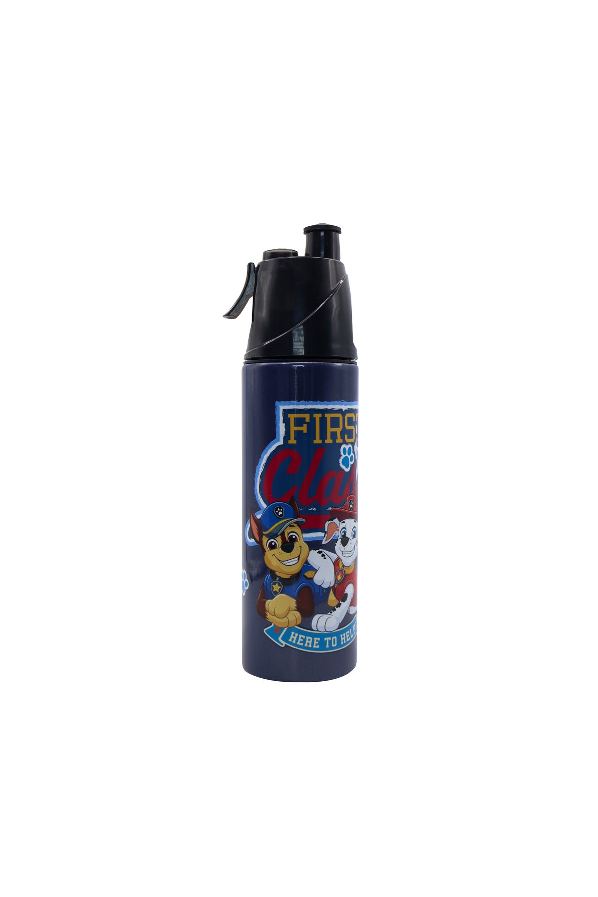 MOON Licensed Paw Patrol Kids Water Bottle with Mist Spray Nozzle Stainless Steel Bottle for Boys & Girls | School, Outdoor, Camping, Hiking | Spill-Proof Carry Loop | Ideal for Summers and Winters