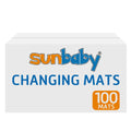 Sunbaby Disposable Changing Mats 100 Pcs - Blue