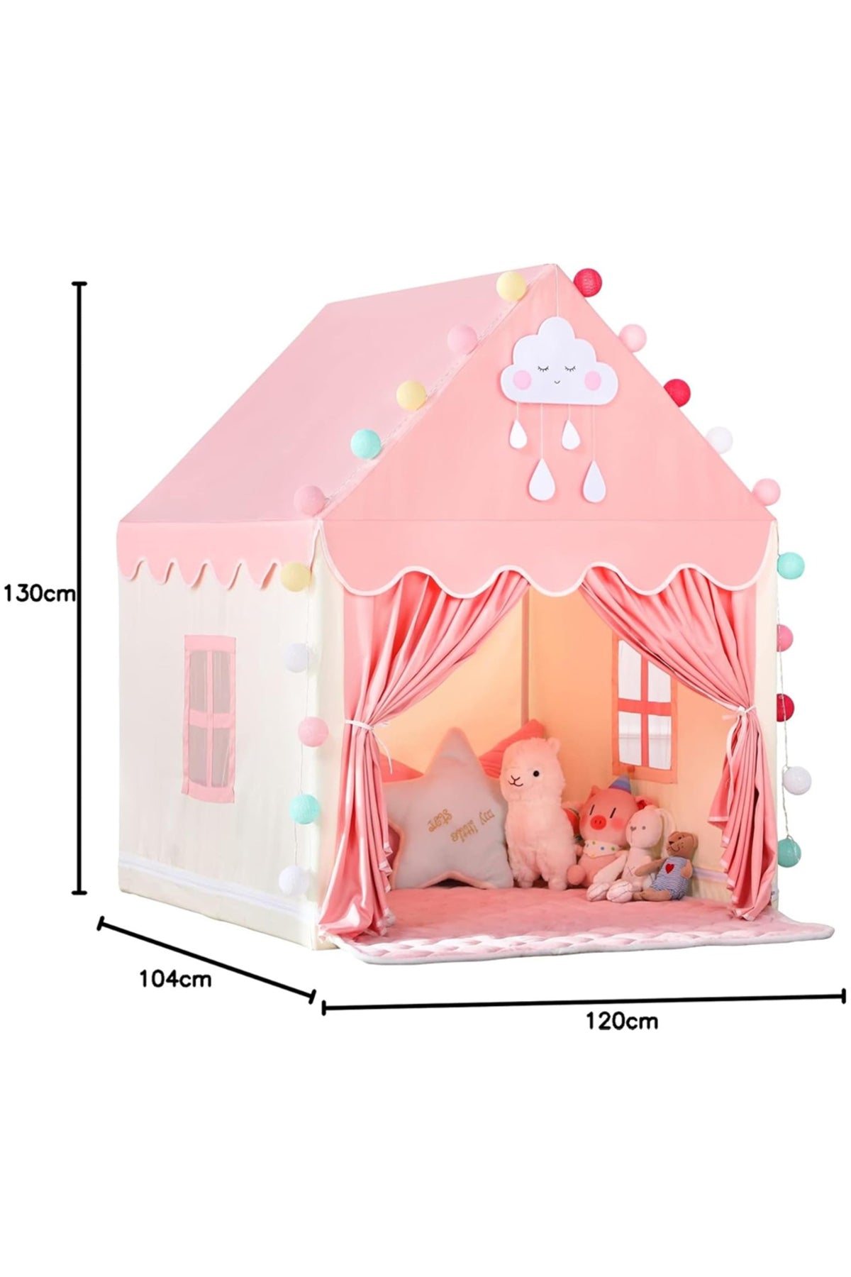 Star Babies Kids Play Tents for Toddlers Kids Tents Indoor Playhouse - Princess Tent for Girls Toy House Gift - Pink
