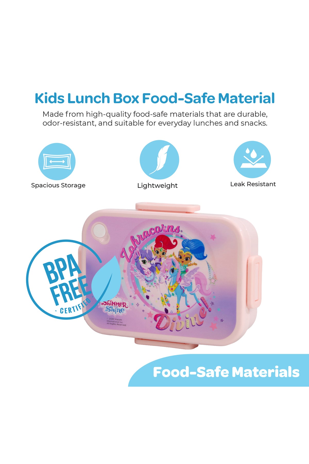 MOON Kids Lunch Box | PP + Stainless Steel Insulated Tiffin Box | Leak-Proof, BPA-Free, Durable School Lunch Box for Boys & Girls | Easy Open Clips | Food Safe Eco-Friendly Kids Meal Box